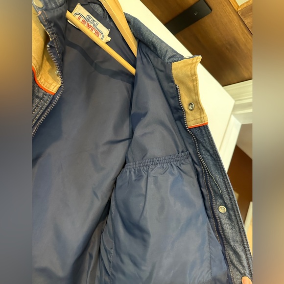 Men’s Vintage ‘79 Orange Tab, Two Tone Suede, Levi’s Ski Jacket, Size Large - Picture 9 of 10